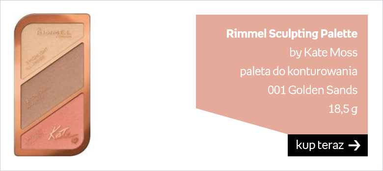 Rimmel Sculpting Palette  by Kate Moss  paleta do konturowania 001 Golden Sands 18,5 g
