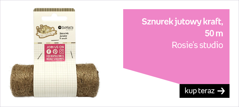 Sznurek jutowy kraft, 50 m