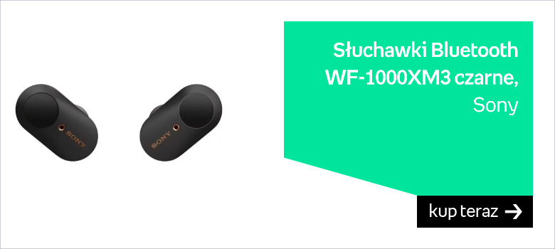 Słuchawki Bluetooth Sony WF-1000XM3 czarne