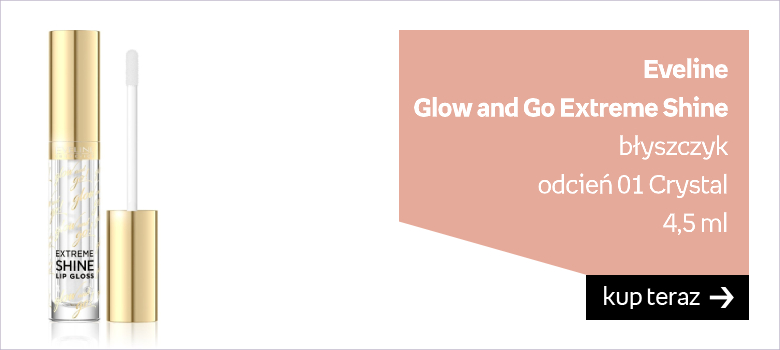 Eveline  Glow and Go Extreme Shine  błyszczyk  odcień 01 Crystal  4,5 ml