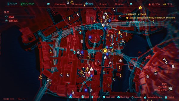 mapa Night City