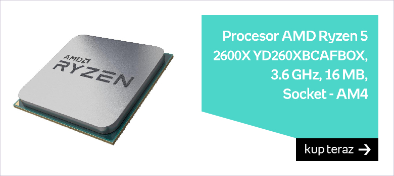 Procesor AMD Ryzen 5 2600X YD260XBCAFBOX, 3.6 GHz, 16 MB, Socket - AM4 