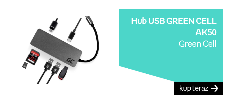 Hub USB GREEN CELL AK50