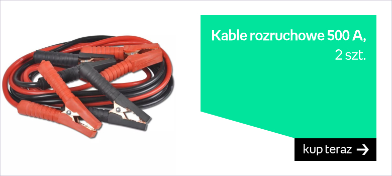 Kable rozruchowe 500 A, 2 szt. 