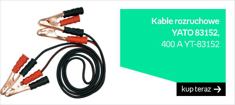 Kable rozruchowe YATO 83152, 400 A YT-83152 