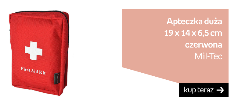 Apteczka Mil-Tec duża 19 x 14 x 6,5 cm czerwona 