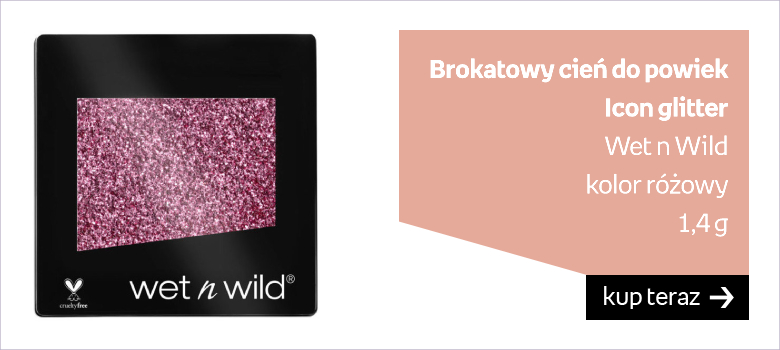 Brokatowy cień do powiek Icon glitter Wet n Wild  kolor różowy  1,4 g