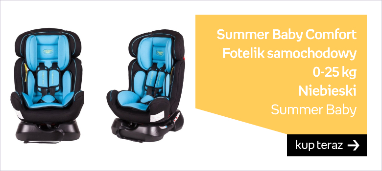 Summer Baby, Comfort, Fotelik samochodowy, 0-25 kg, Niebieski 