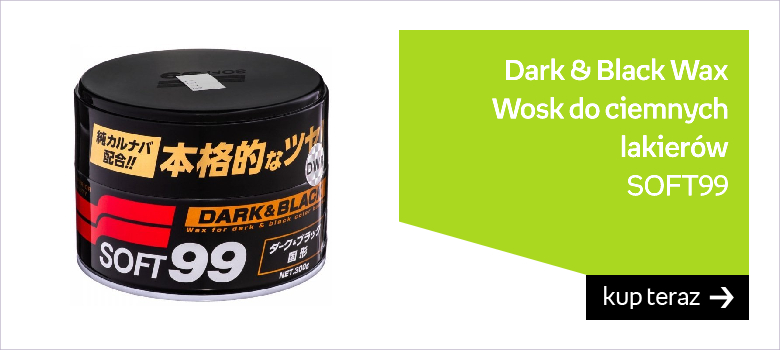 SOFT99 Dark & Black Wax - Wosk do ciemnych lakierów 