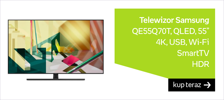 Telewizor SAMSUNG QE55Q70T, QLED, 55”, 4K, USB, Wi-Fi, SmartTV, HDR 