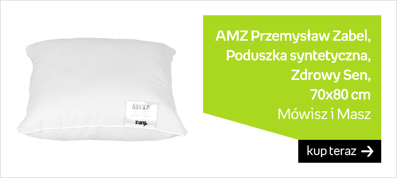 AMZ Przemysław Zabel, Poduszka syntetyczna, Zdrowy Sen, 70x80 cm 