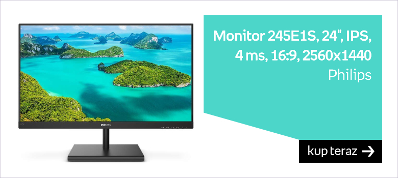 Monitor PHILIPS 245E1S, 24", IPS, 4 ms, 16:9, 2560x1440 