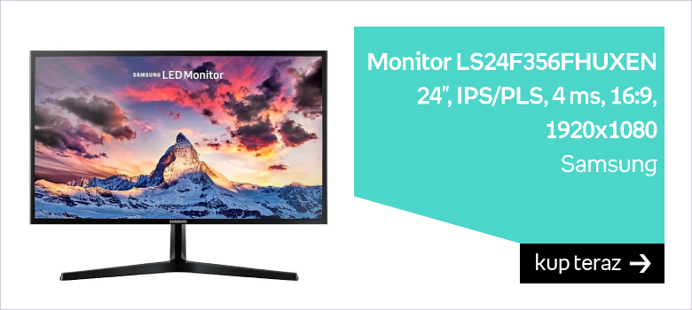 Monitor SAMSUNG LS24F356FHUXEN, 24", IPS/PLS, 4 ms, 16:9, 1920x1080 