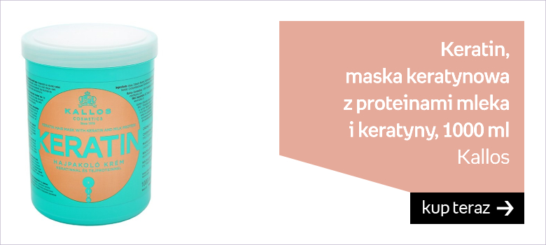 Kallos, Keratin, maska keratynowa z proteinami mleka i keratyny, 1000 ml 