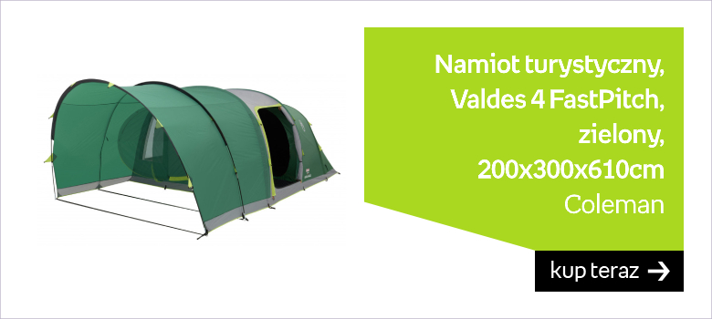 Coleman, Namiot turystyczny, Valdes 4 FastPitch, zielony, 200x300x610cm 