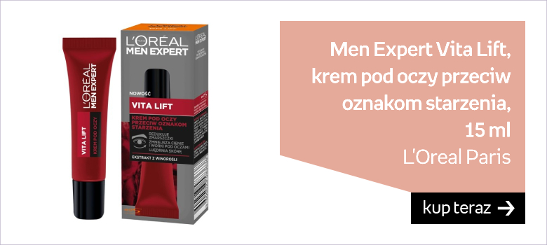 L'Oreal Paris, Men Expert Vita Lift, krem pod oczy przeciw oznakom starzenia, 15 ml 