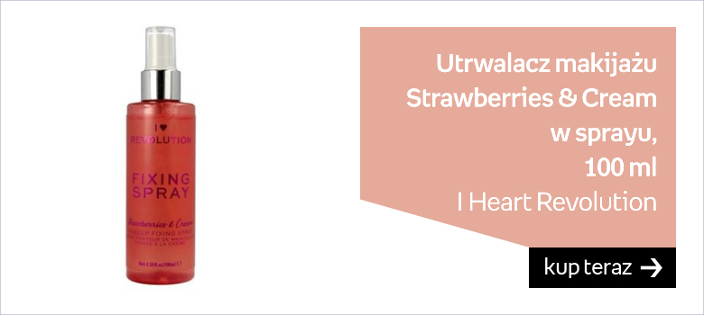 I Heart Revolution, utrwalacz makijażu w sprayu Strawberries & Cream, 100 ml