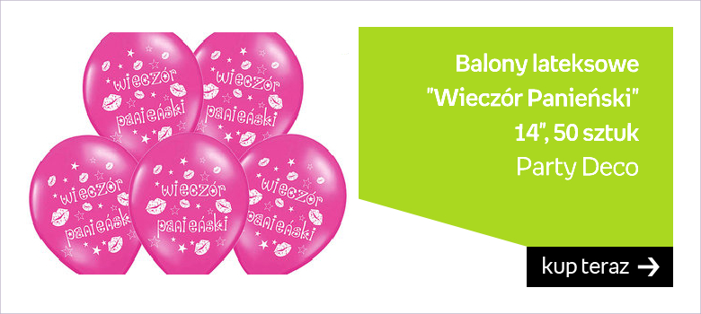 Balony lateksowe, "Wieczór Panieński", 14", 50 sztuk 