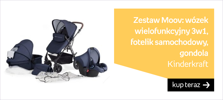 Kinderkraft, Moov, Zestaw: wózek wielofunkcyjny 3w1, fotelik samochodowy, gondola 