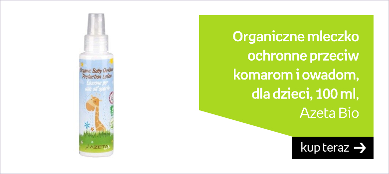 Azeta Bio, Organiczne mleczko ochronne przeciw komarom i owadom latającym dla dzieci, 100 ml 