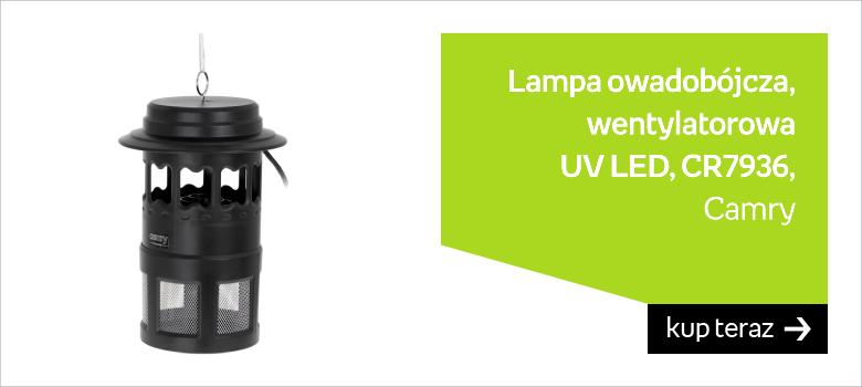 Lampa owadobójcza UV LED CAMRY CR7936, wentylatorowa 
