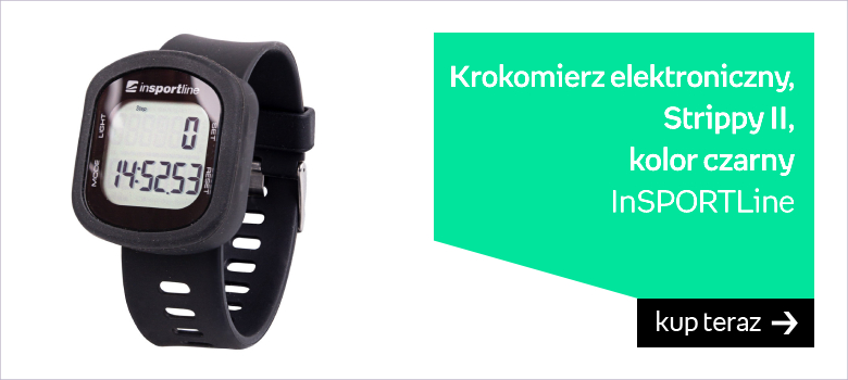 InSPORTline, Krokomierz elektroniczny, Strippy II, czarny 