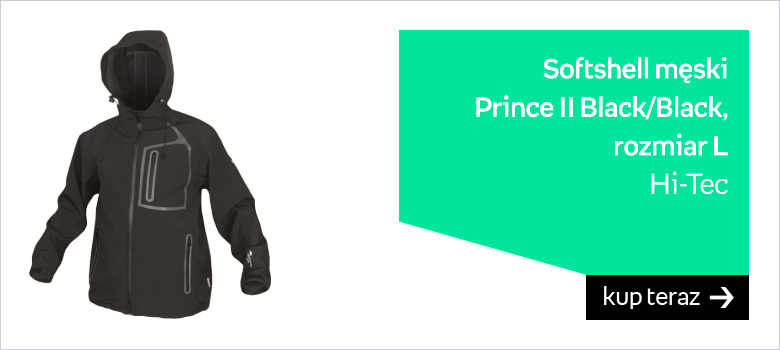 Softshell męski Hi-Tec Prince II Black/Black - L 