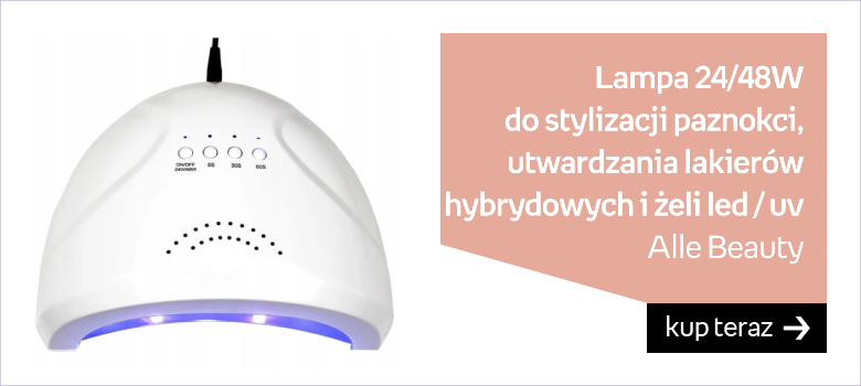 Lampa LED UV 24/48W ALLLE1 do stylizacji paznokci i utwardzania lakierów hybrydowych i żeli led uv 