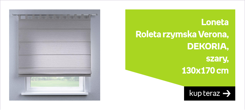 Loneta Roleta rzymska Verona, szary, 130x170 cm 