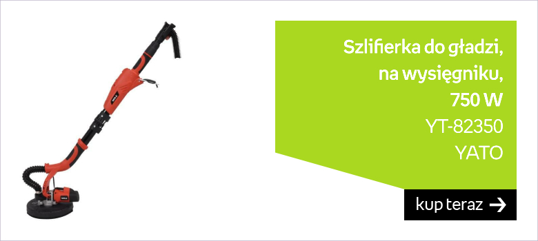 Szlifierka do gładzi YATO na wysięgniku, 750 W YT-82350 