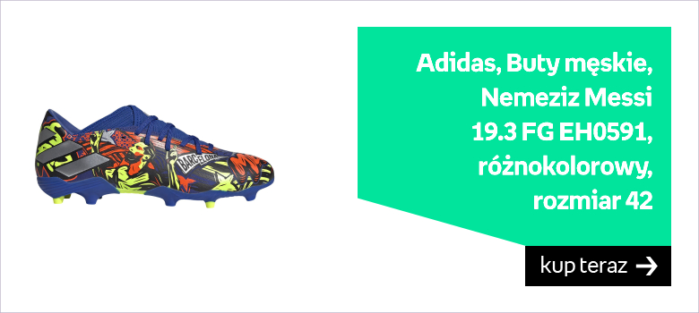 Adidas, Buty męskie, Nemeziz Messi 19.3 FG EH0591, różnokolorowy, rozmiar 42 