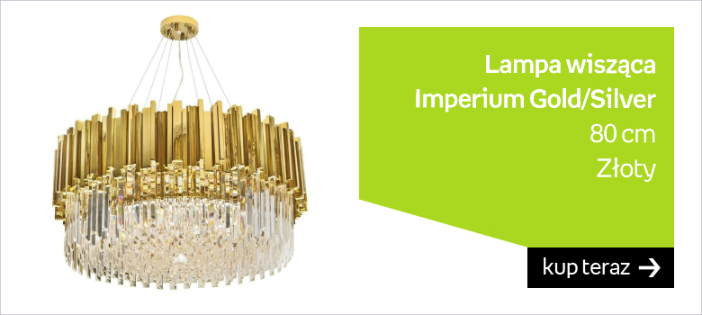 Lampa wisząca Imperium Gold/Silver 80 cm : Kolor - Złoty 