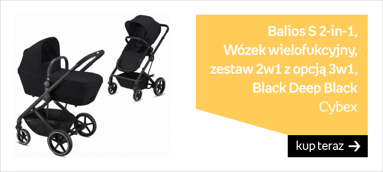 Cybex, Balios S 2-in-1, Wózek wielofukcyjny, zestaw 2w1 z opcją 3w1, Black Deep Black 