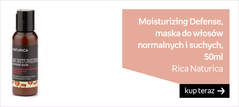 Rica Naturica Moisturizing Defense, Maska odżywczo-nawilżająca antyoksydacyjna do włosów normalnych i suchych 50ml 
