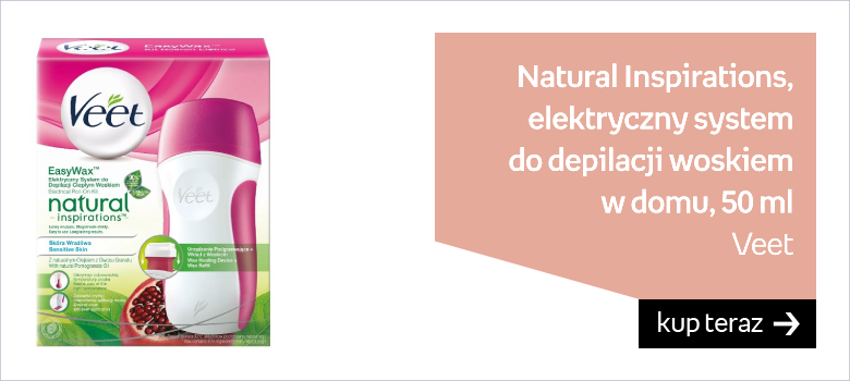 Veet, Natural Inspirations, elektryczny system do depilacji ciepłym woskiem w domu, 50 ml 
