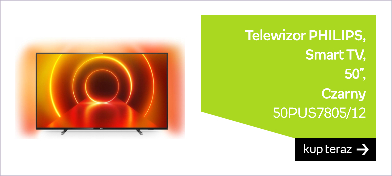 Telewizor PHILIPS 50PUS7805/12, Smart TV, 50", Czarny 