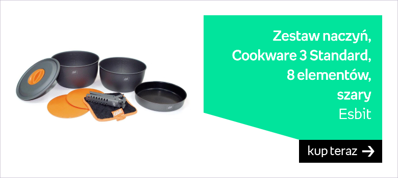Esbit, Zestaw naczyń, Cookware 3 Standard, szary, 8elem. 