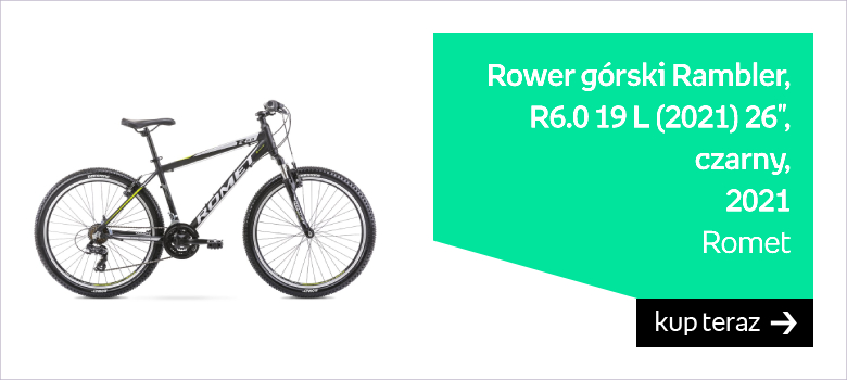 Romet, Rower górski, Rambler R6.0 19 L (2021) 26", czarny 2021