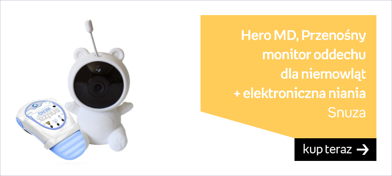 Snuza, Hero MD, Przenośny monitor oddechu dla niemowląt w zestawie z elektroniczna nianią NOOMI™ by Natulino Innovations 