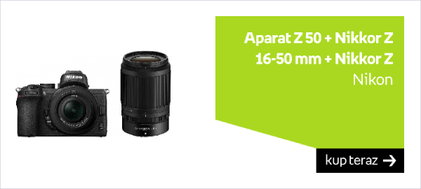 Aparat NIKON Z50 + Nikkor Z 16-50 mm + Nikkor Z, 50-250 mm