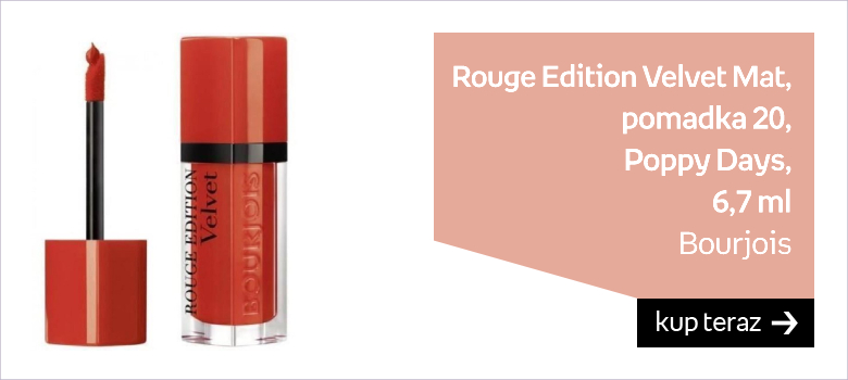 Bourjois, Rouge Edition Velvet Mat, pomadka 20 Poppy Days