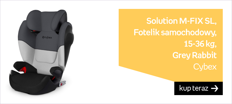 Cybex, Solution M-FIX SL, Fotelik samochodowy, 15-36 kg, Grey Rabbit 
