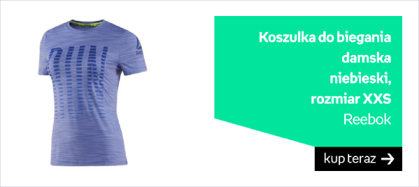 Koszulka do biegania damska, niebieski, rozmiar XXS - Reebok