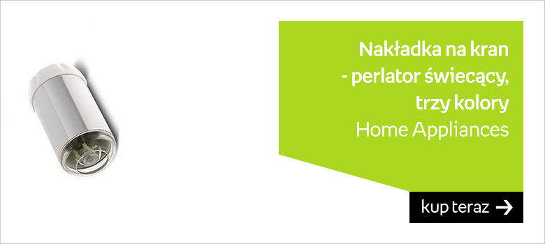 AG95A NAKŁADKA NA KRAN PERLATOR ŚWIECĄCY 3 KOLORY 