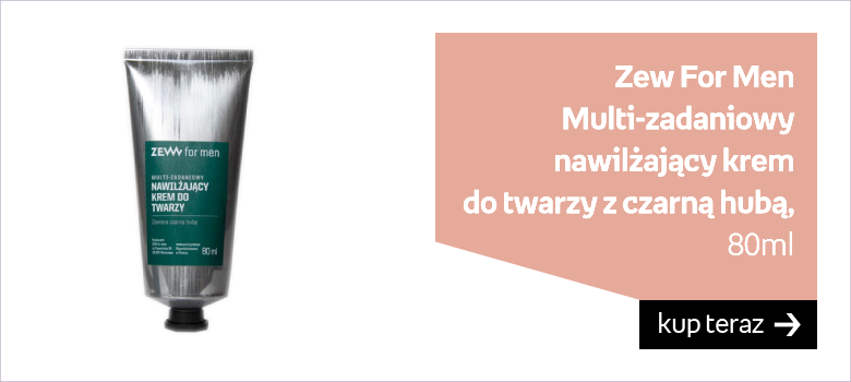 Zew For Men Multi-zadaniowy nawilżający Krem do twarzy z czarną hubą 80ml 