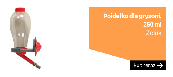Poidełko dla gryzoni ZOLUX 250 ml, czerwone