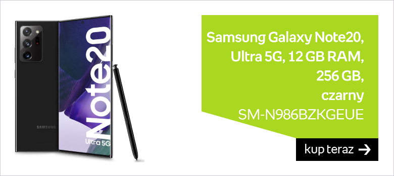 SAMSUNG Galaxy Note20 Ultra 5G SM-N986BZKGEUE, 12 GB RAM, 256 GB, czarny 