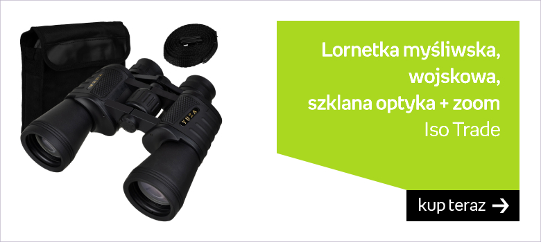 Lornetka Myśliwska Wojskowa Szklana Optyka + Zoom ISO TRADE 