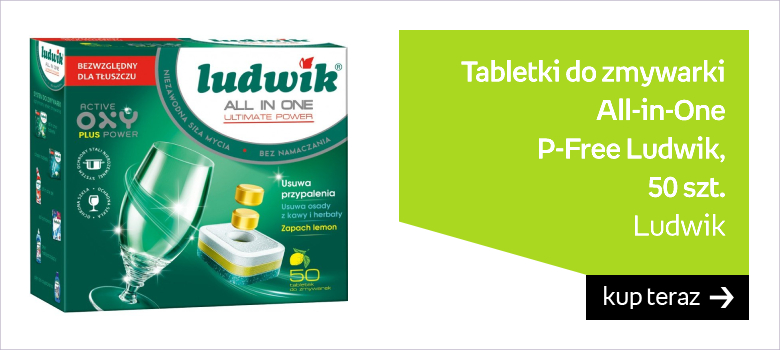 Tabletki do zmywarki All-in-One P-Free Ludwik 50 szt. 50 szt.