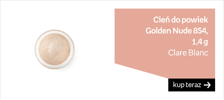 Clare Blanc, cień do powiek Golden Nude 854, 1,4 g